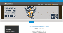Desktop Screenshot of aoc.springbranchisd.com